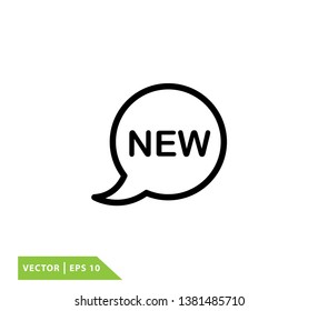 New icon label logo template