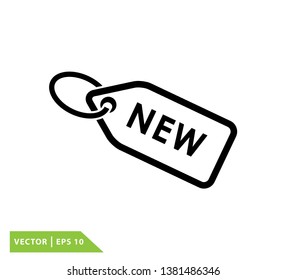 New icon label logo template