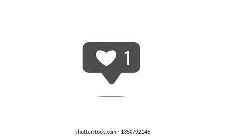 New Icon like button for Social media 