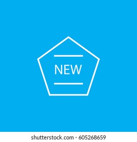 New icon. Linear style. Isolated vector.