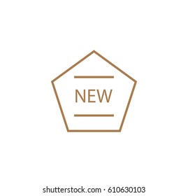 New icon. Linear style. Isolated vector.