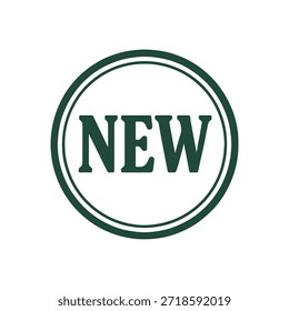 Vector Nuevo del sello del logotipo del icono en el fondo blanco
Icono de sello de Vector