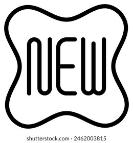 New icon with outline style. Suitable for website design, logo, app and UI. Based on the size of the icon in general, so it can be reduced.