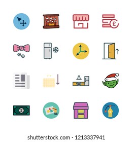 new icon set. vector set about move, bow tie, vector and box icons set.