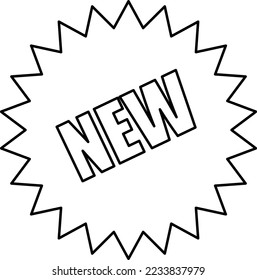 New icon trendy design template on white background..eps
