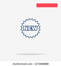 New icon. Vector concept illustration for design.