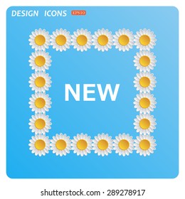 New. icon. vector. Flat design style.