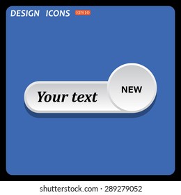 New. icon. vector. Flat design style.