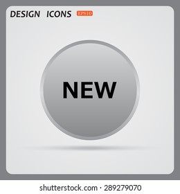New. icon. vector. Flat design style.