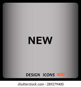 New. icon. vector. Flat design style.