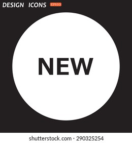 New. icon. vector. Flat design style.