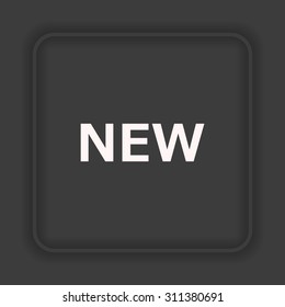 New. icon. vector. Flat design style.