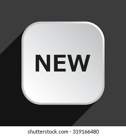New. icon. vector. Flat design style.