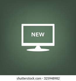 New. icon. vector. Flat design style.