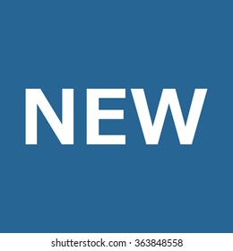 New. icon. vector. Flat design style.