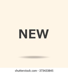New. icon. vector. Flat design style.
