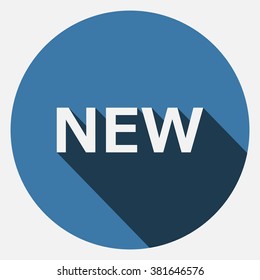 New. icon. vector. Flat design style.
