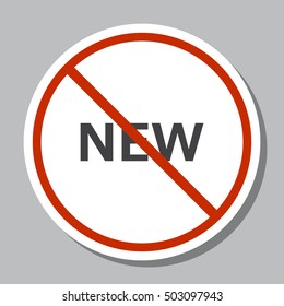 New Icon Vector flat design style