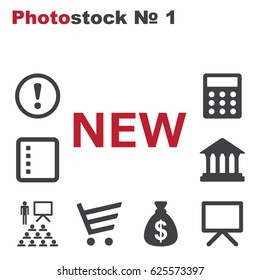 New Icon Vector flat design style