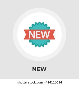 New icon vector. Flat icon isolated on the white background. Editable EPS file. Vector illustration.