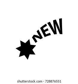new icon vector isolated on white background