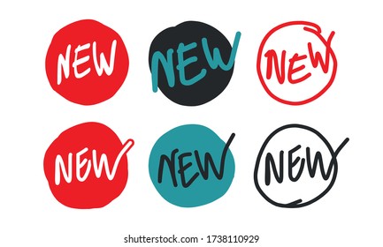 Nuevos iconos y diseño plano en vectores.