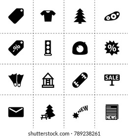 New icons. vector collection filled new icons. includes symbols such as spruce, tire repair, engine head, front car light, house frame. use for web, mobile and ui design.