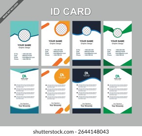 New Id card template design	