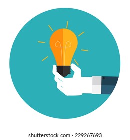New Idea Flat Concept Vector Illustration 