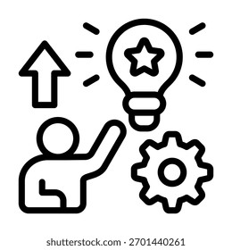 Nuevo elemento de icono de idea para diseño y Vector