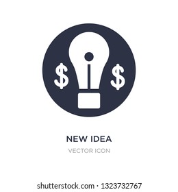 new idea icon on white background. Simple element illustration from UI concept. new idea sign icon symbol design.
