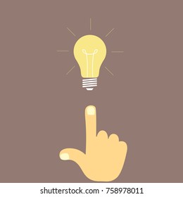 New idea icon vector. Business. Free space for test