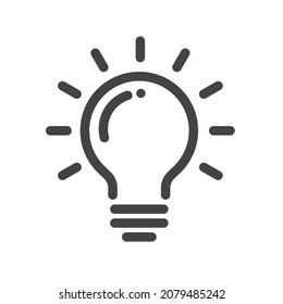 New idea ligh bulb vector logo icon 