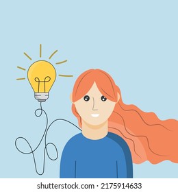 A new idea, solution, invention. A light bulb went on in my head. A solution to any problem.