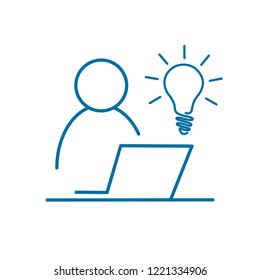 New idea, solution. Vector icon.