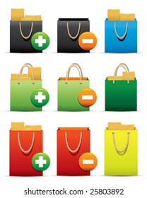 New Idea  for Web Applications -- Shopping Bag Icons