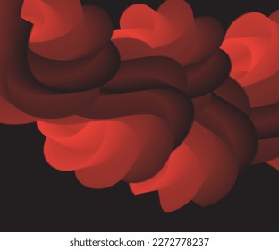 new illustration background line red