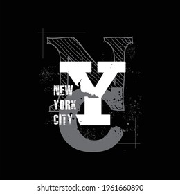  new illustration of letters, NYC,  perfect for the design of t-shirts, shirts, hoodies,template, etc.

