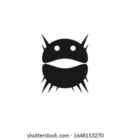 A New Illustration Virus Icon Flat Design