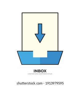 new inbox vector type icon
