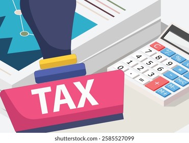 New Income Tax Bill to be tabled and introduce. Vector Illustration