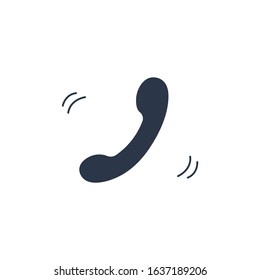 New incoming call on the screen. Flat style icon vector illustration. Receive calls on your mobile. Business and face-to-face communication