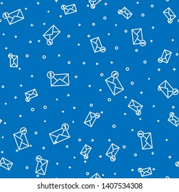 New incoming messages icon with notification. Envelope with incoming message.