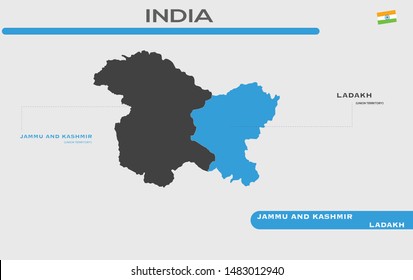 NEW INDIA MAP 2019 ( jammu and kashmir and ladakh union territory)