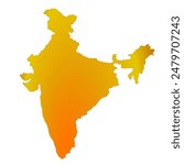 New India map 2024, modern map for India, Government of India, Map of India, Politics, illustration, vector, image