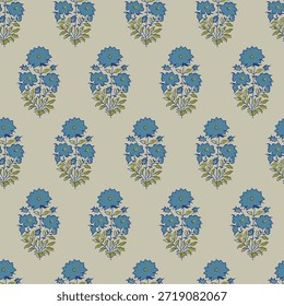 New Indian Traditional Block Print Booti 