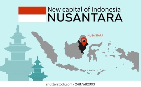 New Indonesian Capital Location on Map