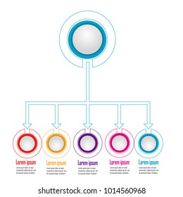 New infographic chart data illustration template vector