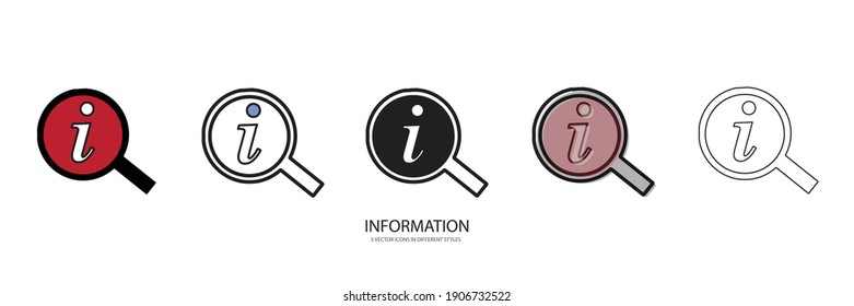 icono de tipo vectorial de nueva información