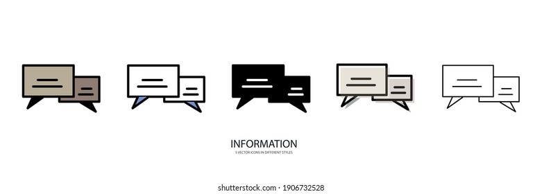 new information vector type icon